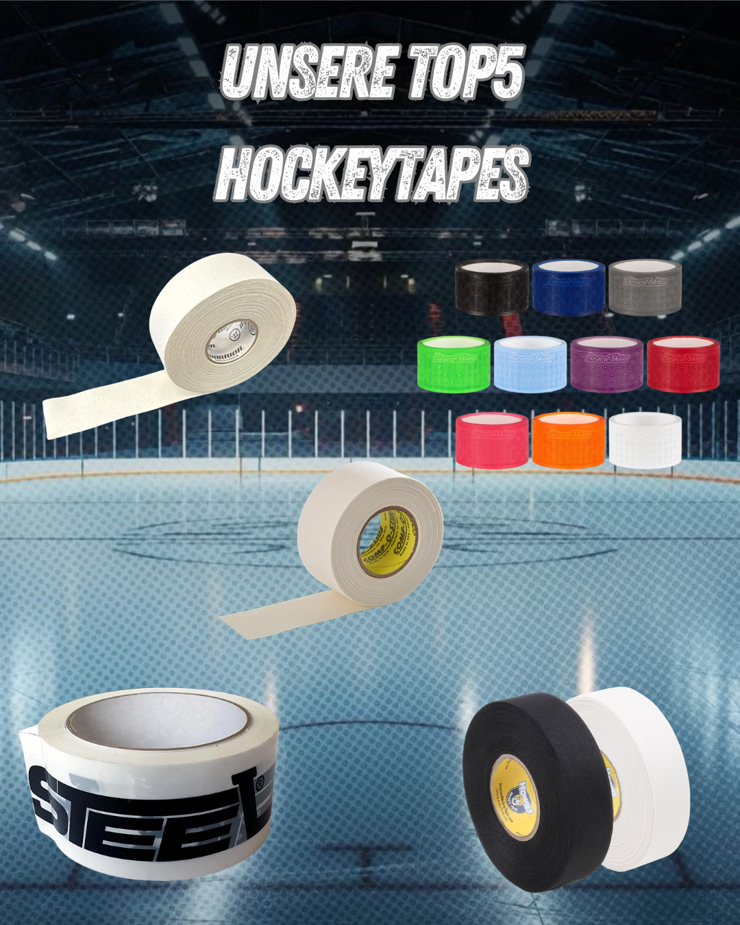 Top 5 Hockey Tapes für mehr Grip, Kontrolle und Haltbarkeit - 5 Hockey Tapes im Vergleich | Grip, Kelle &amp;amp;amp; Stutzen