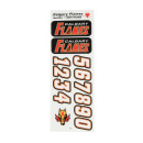 Helmsticker Set NHL Sportstar Calgary Flames dunkler Helm