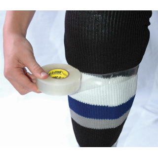 Hockey Stutzen PVC-Tape farbig weiss