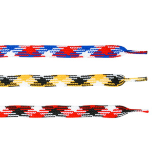 Laces Cotton Colored 96" / blue/red/white