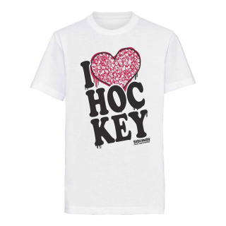 T-Shirt Scallywag Kinder I LOVE HOCKEY