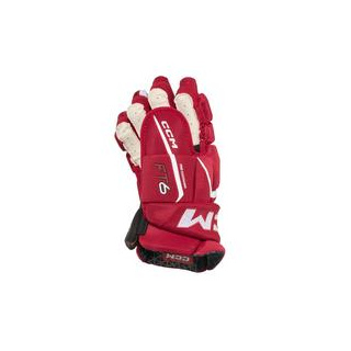 Handschuhe CCM JETSPEED FT6 Senior rot/weiss 14 Zoll