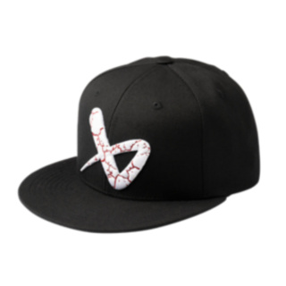 Cap Bauer Crackle schwarz Senior