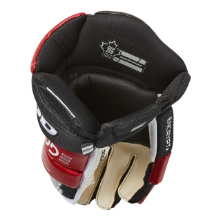 Handschuhe Sherwood Code Encrypt 2 Senior schwarz/rot/weiss 14 Zoll