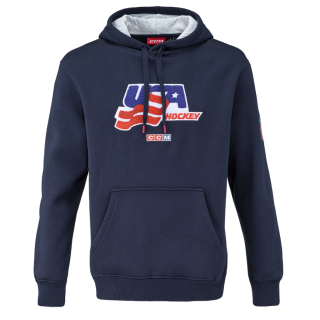 Hoodie CCM FLAG TEAM USA NAVY Senior