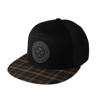 Cap Bauer Flannel Snapback - schwarz Senior