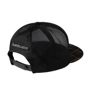 Cap Bauer Flannel Snapback - schwarz Senior