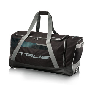 TRUE Eishockeytasche mit Rollen schwarz/weiss