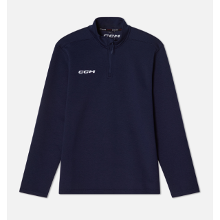 Sweater CCM TEAM LOCKER ROOM 1/4 ZIP Senior